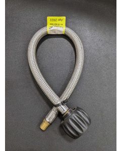Plenty River Plumbing PR5350 Single Gas Regulator Flexi Hose 450mm