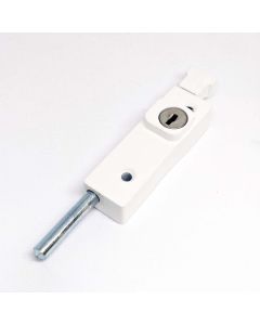 Patio Door Bolt White (Fitting &Key Included)