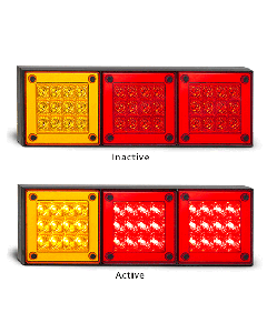 LED Autolamps 280ARRM Stop/Tail/Indicator, 12-24 Volt, Single Blister