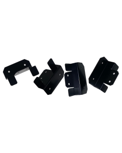 Sphere Solar Panel Mounting Bracket Kit - 4Pce Black with M6 NUT/BOLTS