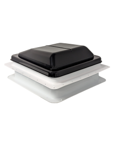 Coast RV 14x14 Black Wind-Up Roof Vent With 12V FAN
