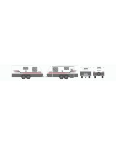 JB Caravans Double Stripe Sticker