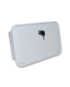 Coast to Coast Watermarked external shower box unit caravan--WHITE