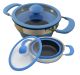 Space Saving 2.5L Medium Non Stick Collapsible Pot With Induction Base