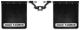 Rock Tamers 2” Hub Mudflap System Matte Black/Stainless Steel Trim Plates 