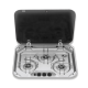 Smev 3 Burner Stainless Steel Drop In Cook Top With Glass Lid
